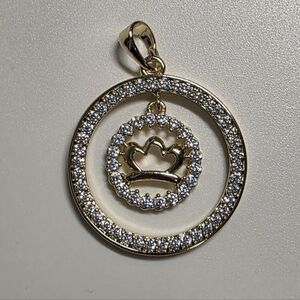 Double Circle Tiara Pendant